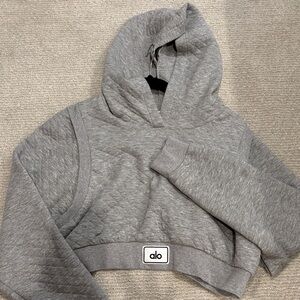 ALO Yoga Heather Gray Hoodie